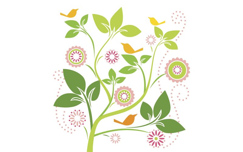 Bird Tree Stock Illustration Background SVG naemmiah021 