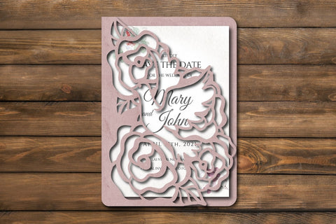 Bird Wedding Invitation Template SVG SvgOcean 