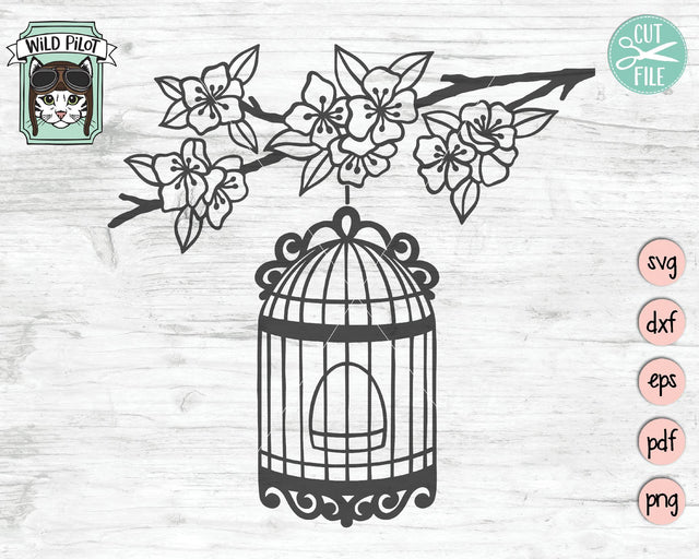 Birdcage SVG Cut File SVG Wild Pilot 