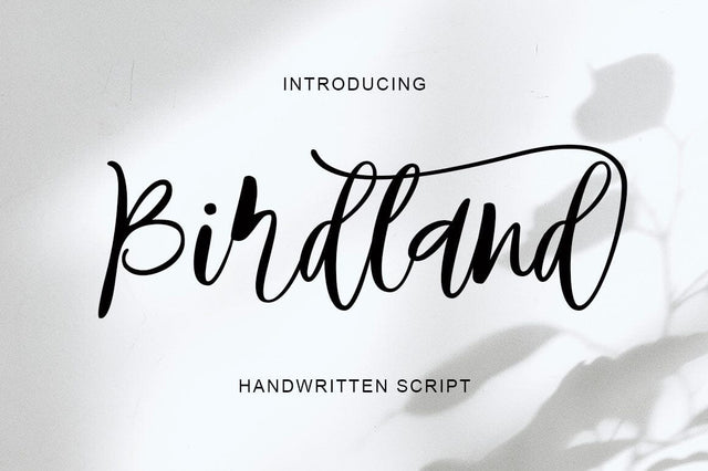 Birdland Font gatype 