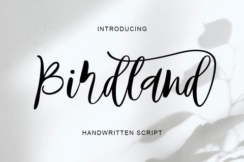 Birdland Font gatype 