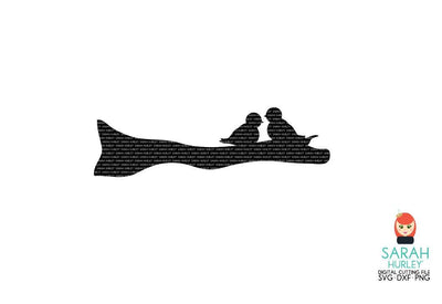 Birds On A Branch Silhouette SVG Sarah Hurley 