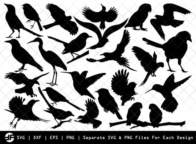 Birds SVG | Bird Silhouette | Bird Bundle | SVG Cut File SVG ETC Craft 