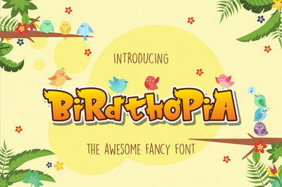 Birdthopia Font Fachranheit Studio 