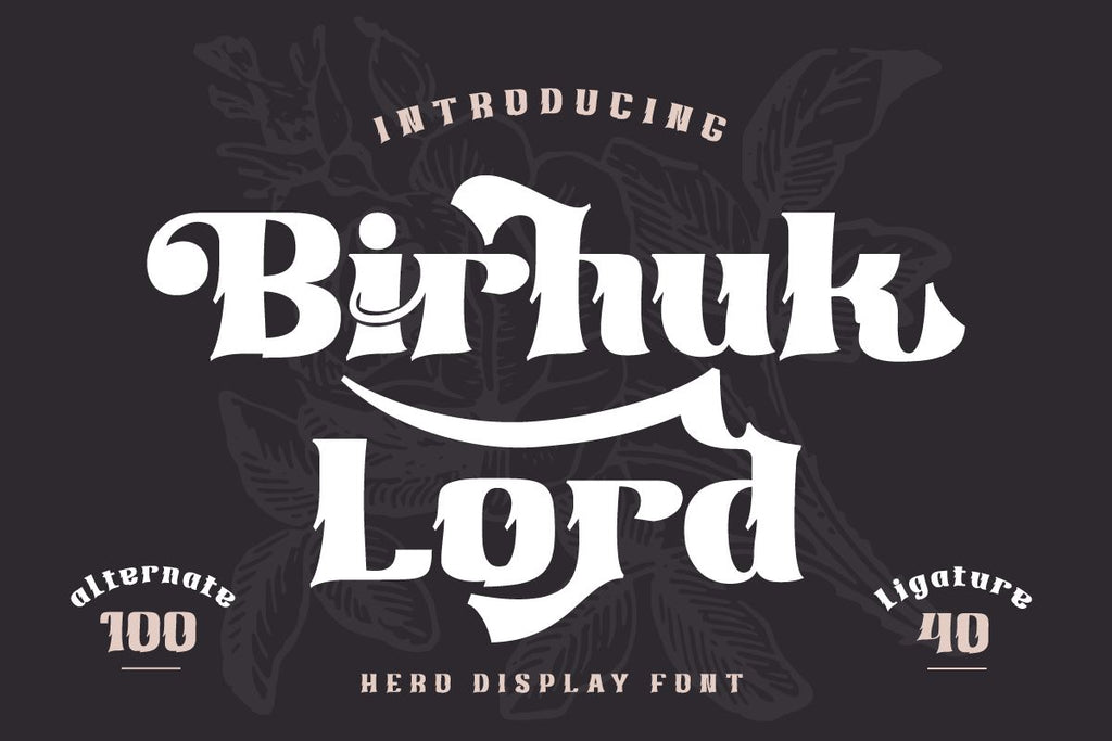 Birhuk Lord | Display Hero Font - So Fontsy