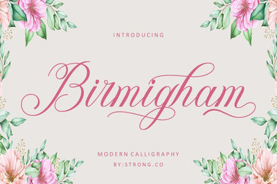 Birmigham Script Font Nanda Putra Sukmayadi 