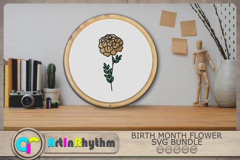 Birth Month Flowers Svg, Flowers Svg, Flower Clipart, Floral Svg SVG Artinrhythm shop 