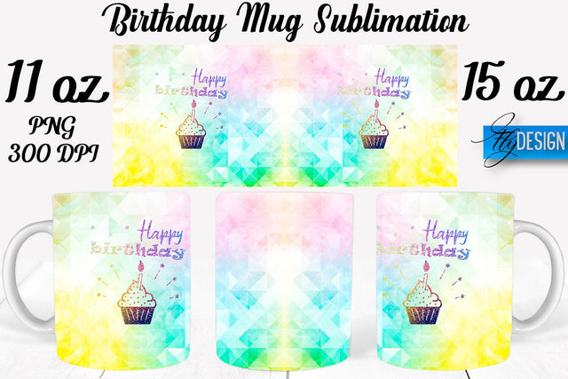 Birthday 11 Oz | 15 Oz Mug Sublimation Sublimation Fly Design 