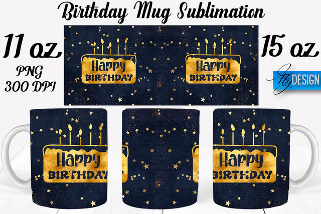 Birthday 11 Oz | 15 Oz Mug Sublimation Sublimation Fly Design 