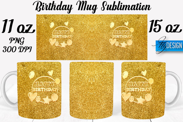 Birthday 11 Oz | 15 Oz Mug Sublimation Sublimation Fly Design 
