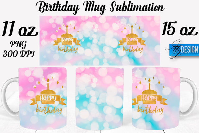 Birthday 11 Oz | 15 Oz Mug Sublimation Sublimation Fly Design 
