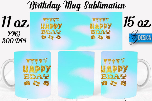 Birthday 11 Oz | 15 Oz Mug Sublimation Sublimation Fly Design 