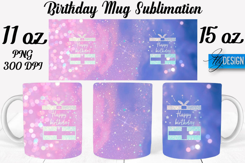 Birthday 11 Oz | 15 Oz Mug Sublimation Sublimation Fly Design 