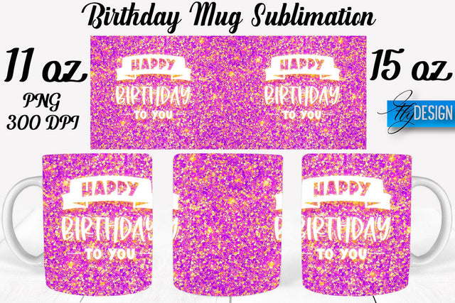 Birthday 11 Oz | 15 Oz Mug Sublimation Sublimation Fly Design 