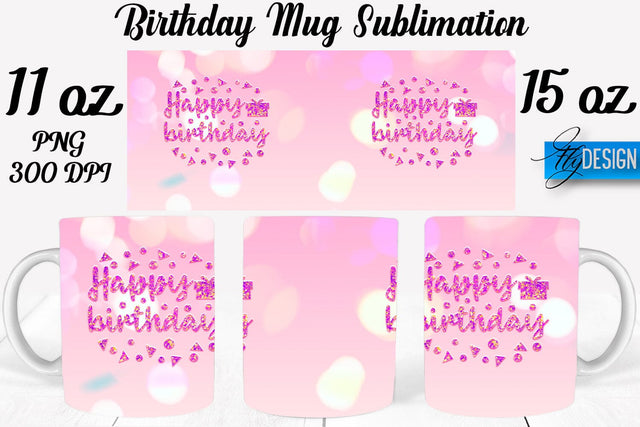 Birthday 11 Oz | 15 Oz Mug Sublimation Sublimation Fly Design 