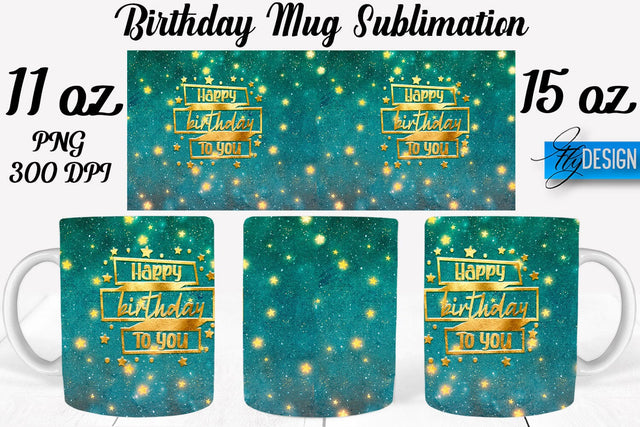Birthday 11 Oz | 15 Oz Mug Sublimation Sublimation Fly Design 