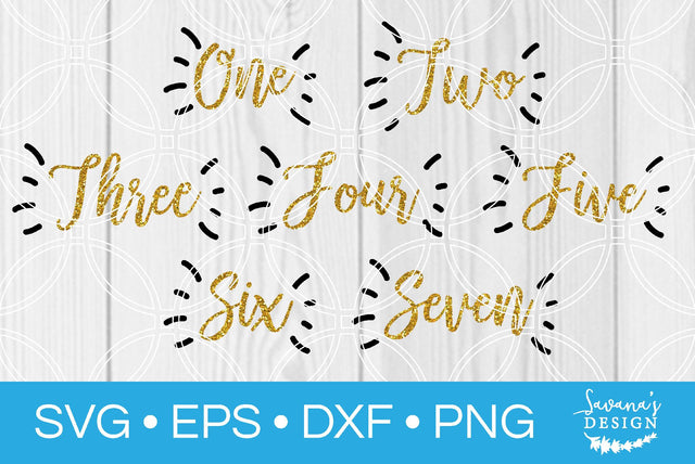 Birthday Ages SVG SavanasDesign 