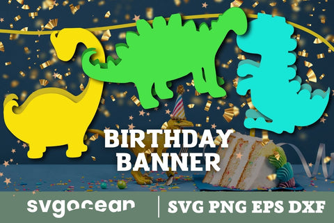 Birthday Banner Svg 3D Paper SvgOcean 