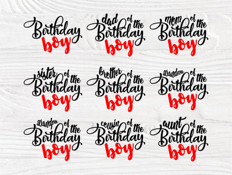 Birthday boy SVG | Birthday boy family svg | Mom and dad svg | Birthday boy shirt | Birthday svg | Birthday boy cut files | Cricut cut files SVG TonisArtStudio 