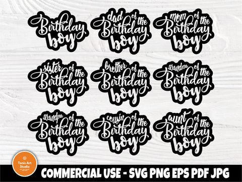 Birthday boy SVG | Birthday boy family svg | Mom and dad svg | Birthday boy shirt | Birthday svg | Birthday boy cut files | Cricut cut files SVG TonisArtStudio 
