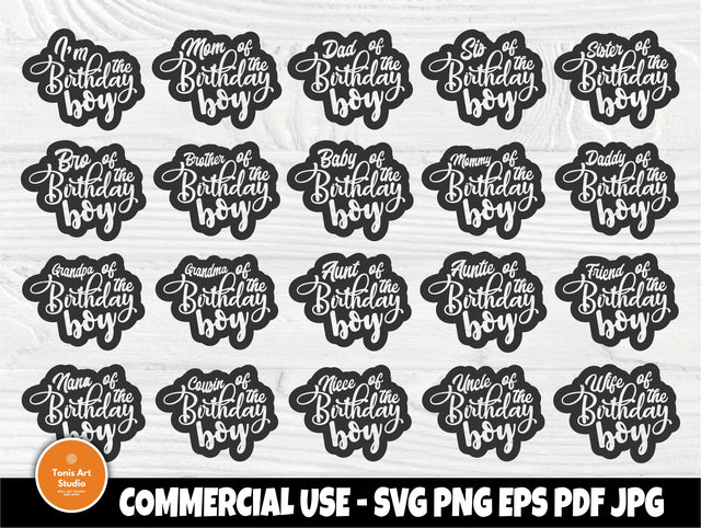 Birthday Boy SVG, Birthday Shirt Designs, Family SVG TonisArtStudio 