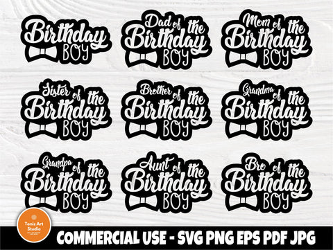 Birthday boy SVG | Birthday shirt family | Happy birthday svg | Boy design svg | Svg bundle | Birthday boy cut files | Birthday silhouette SVG TonisArtStudio 