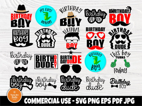 Birthday Boy SVG, Birthday Shirt Svg Cut Files SVG TonisArtStudio 