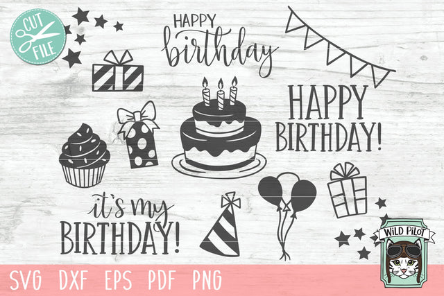 Birthday Bundle SVG Cut File SVG Wild Pilot 