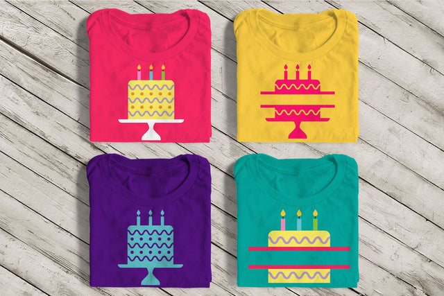 Birthday Cake and Split SVG SVG Designed by Geeks 