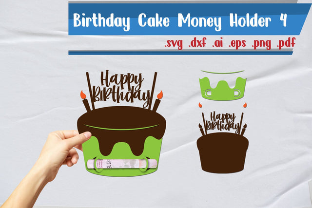 Birthday Cake Money Holder Layered 4 3D Paper zafrans studio 