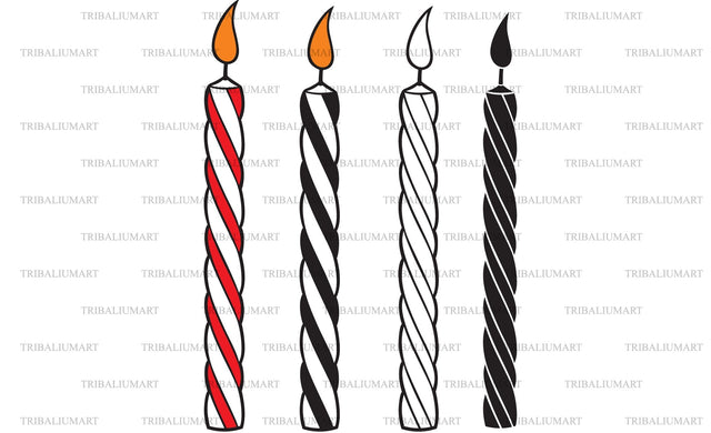 Birthday Candles SVG TribaliumArtSF 