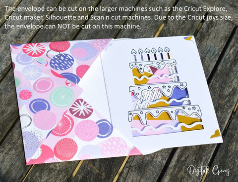 Birthday card bundle! Now compatible with the Cricut Joy!! SVG Digital Gems 