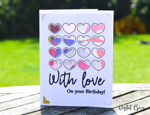 Birthday card bundle! Now compatible with the Cricut Joy!! SVG Digital Gems 