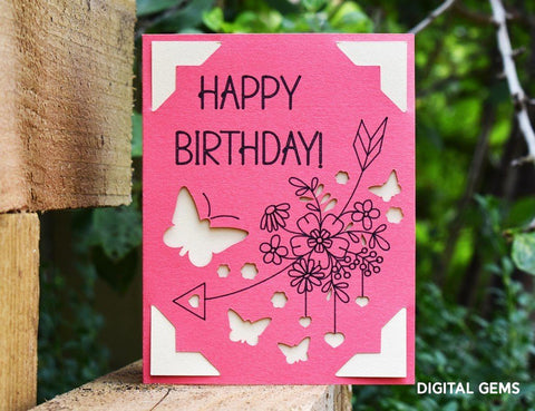 Birthday card design SVG Digital Gems 