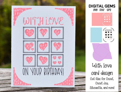 Birthday card design SVG Digital Gems 