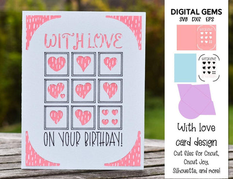 Birthday card design SVG Digital Gems 
