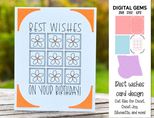Birthday card design SVG Digital Gems 