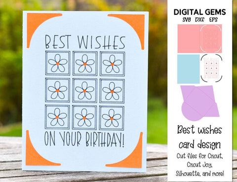 Birthday card design SVG Digital Gems 