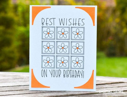 Birthday card design SVG Digital Gems 