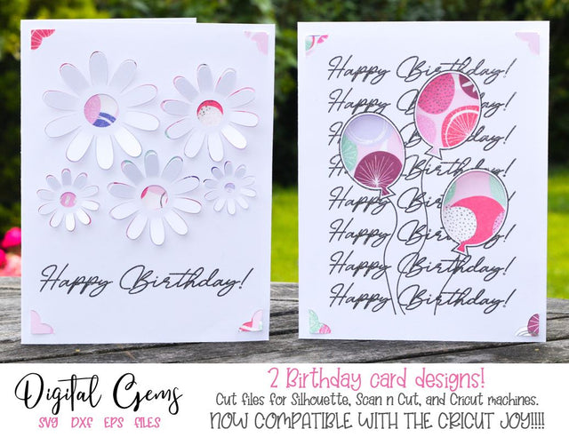 Birthday card designs SVG Digital Gems 