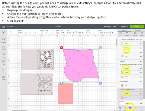 Birthday card designs SVG Digital Gems 
