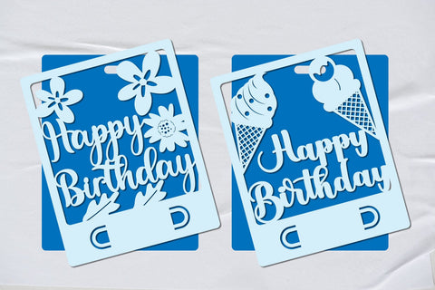 Birthday Card Money Holder Bundle 3 3D Paper zafrans studio 