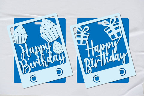 Birthday Card Money Holder Bundle 4 3D Paper zafrans studio 