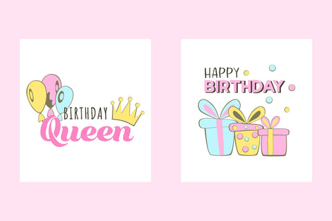 Birthday Card PNG. Greeting Cards. Happy Birthday Clipart. SVG Olga Terlyanskaya 