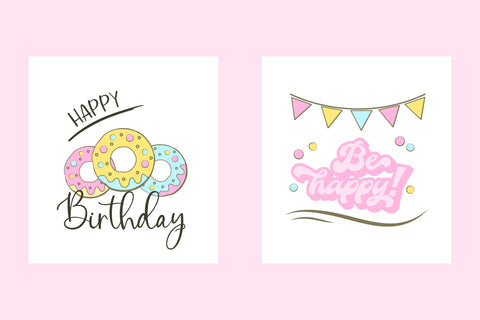 Birthday Card PNG. Greeting Cards. Happy Birthday Clipart. SVG Olga Terlyanskaya 