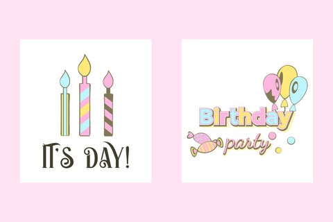 Birthday Card PNG. Greeting Cards. Happy Birthday Clipart. SVG Olga Terlyanskaya 