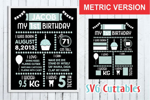 Birthday Chalkboard SVG Svg Cuttables 