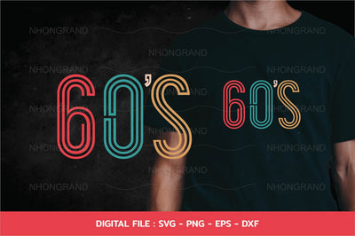 Birthday Classic Vintage 60's Svg, t-shirt, Cricut Files, svg, png, eps, dxf, Instant Download SVG nhongrand 