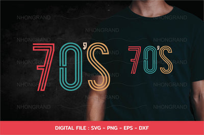 Birthday Classic Vintage 70's Svg, t-shirt, Cricut Files, svg, png, eps, dxf, Instant Download SVG nhongrand 
