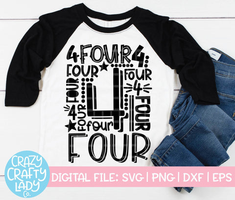 Birthday Collage SVG Cut File Bundle (1-10) SVG Crazy Crafty Lady Co. 